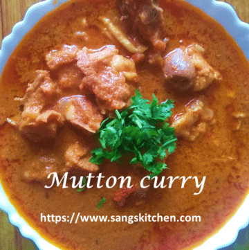 Mutton Curry | Simple Mutton Curry In The Pressure Cooker | Sangskitchen