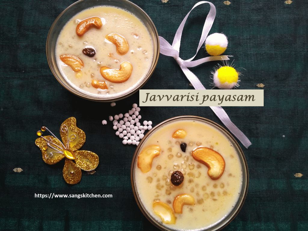 Javvarisi payasam Javvarisi payasam with jaggery