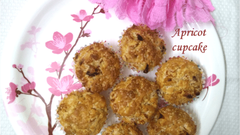 Apricot Cupcake Dried Apricot Muffin Recipe Sangskitchen